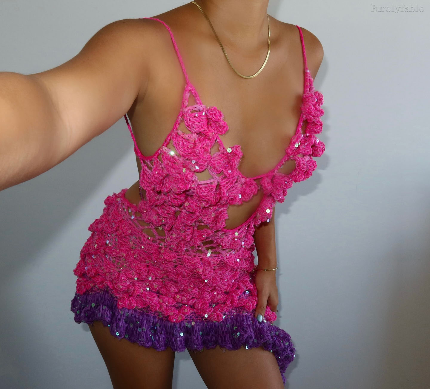 Brynn Pink Cut-Out Mini Dress