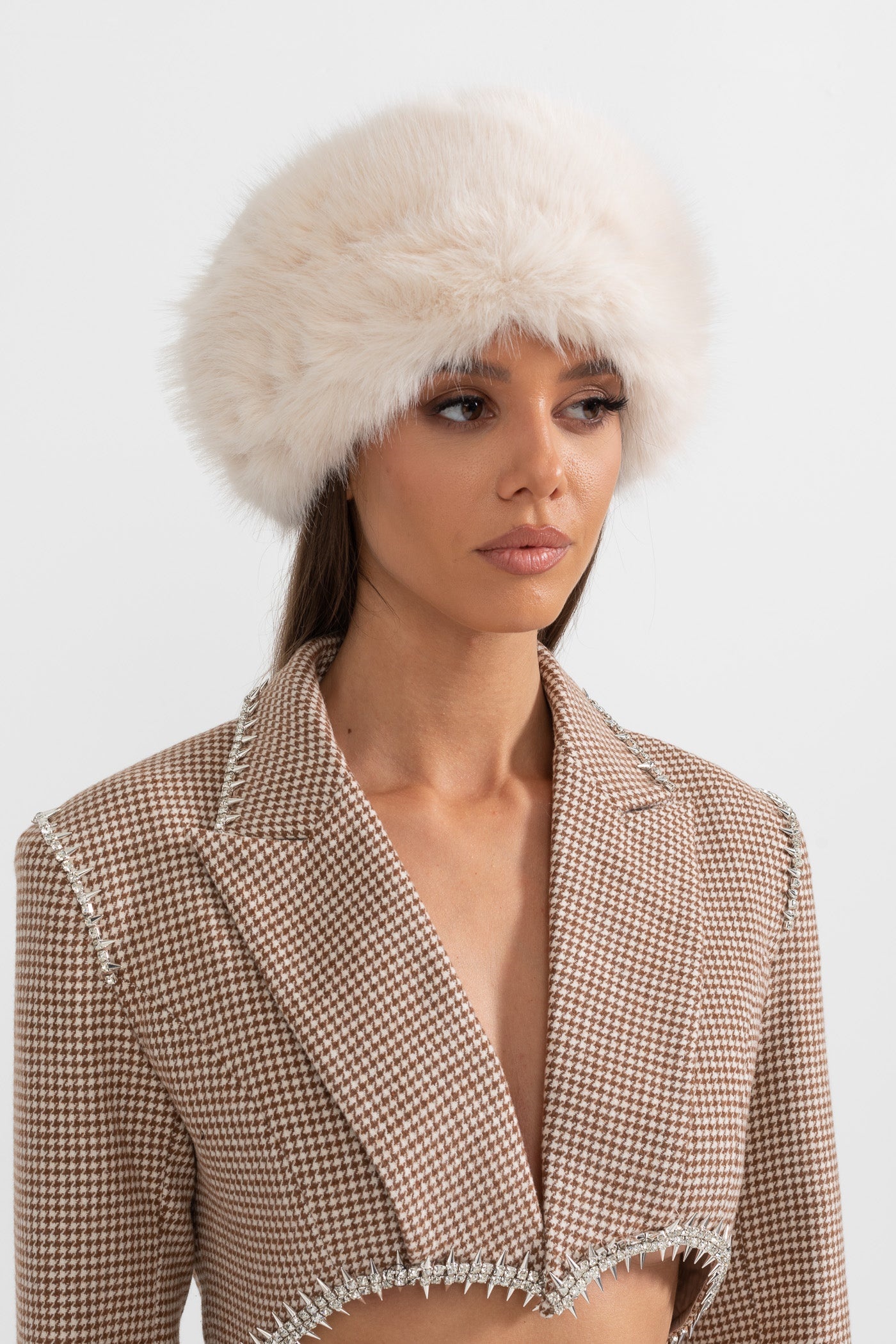 Faux Fur Roller Hat-purelyfable