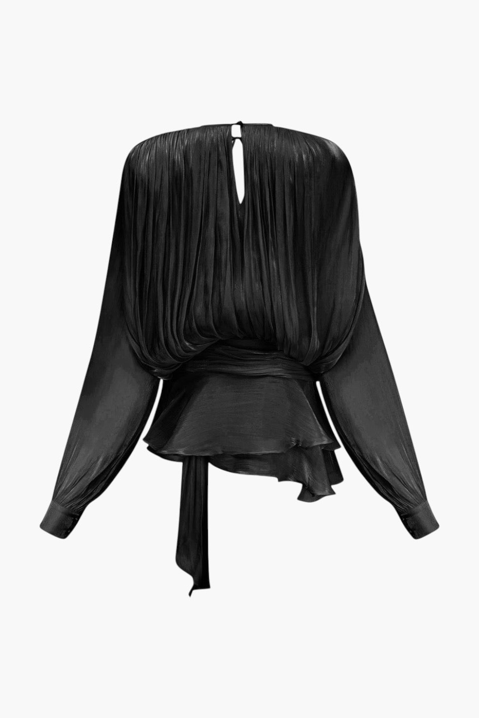 Beryl Pleated Ruffle Hem Mini Dress-purelyfable