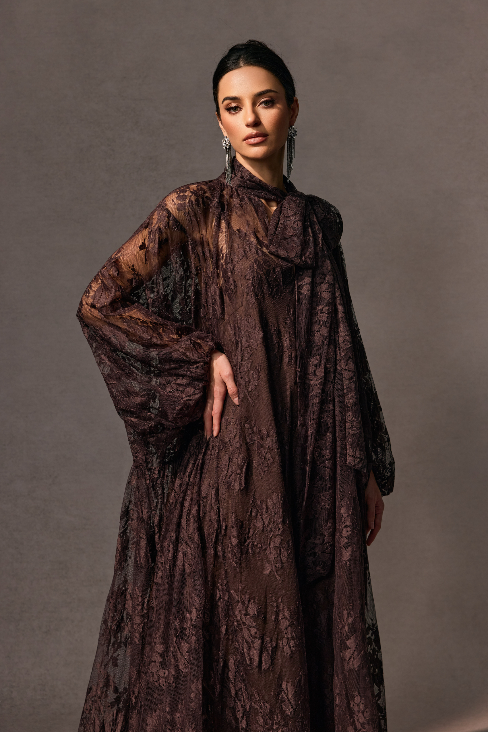 Catharine Floral Lace Sheer Maxi Dress-purelyfable