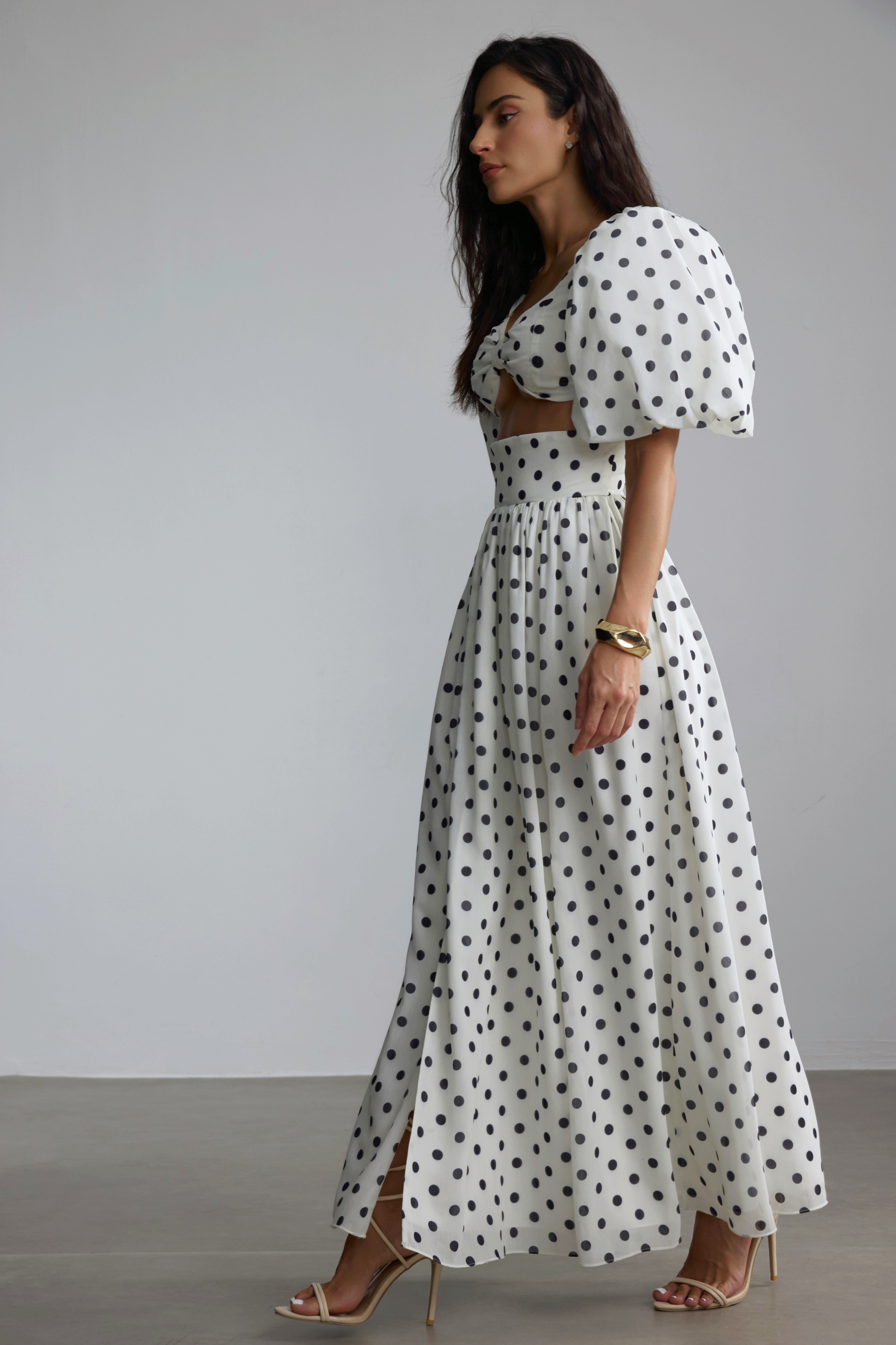 Ellie Polka Dot Skirt Set-purelyfable