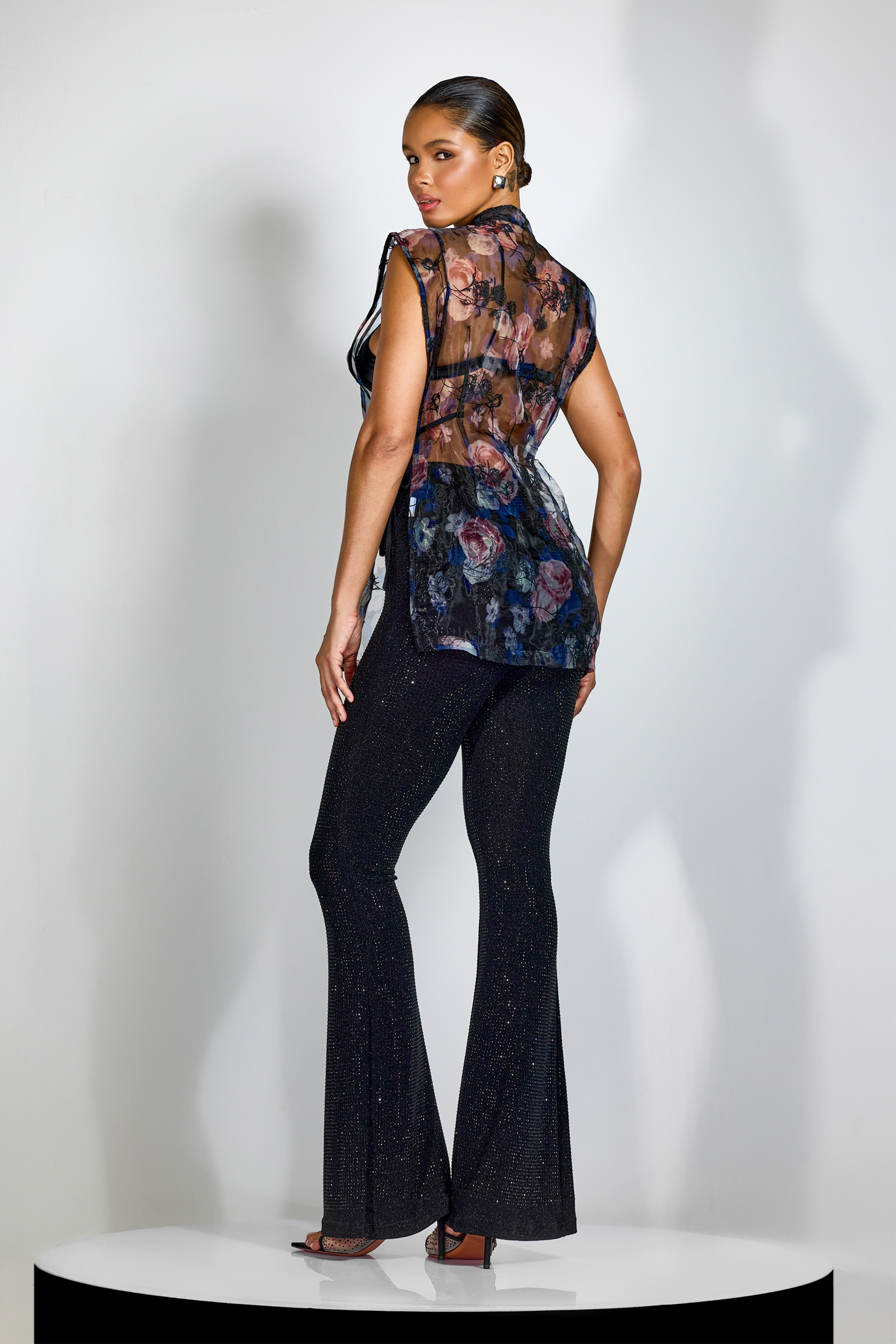 Judith Floral Embroidered See-Through Top-purelyfable