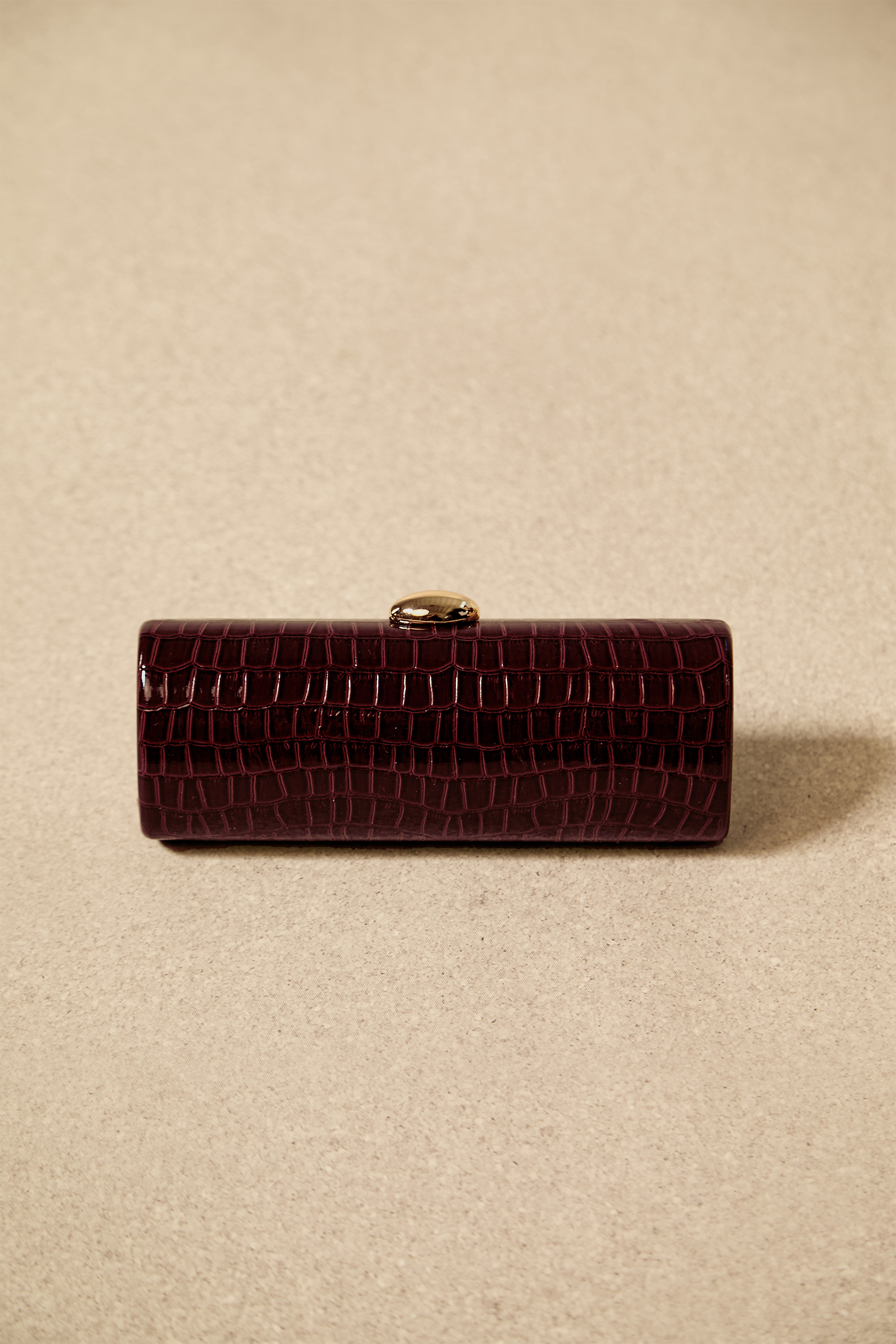 Crocodile Pattern Clutch Bag-purelyfable