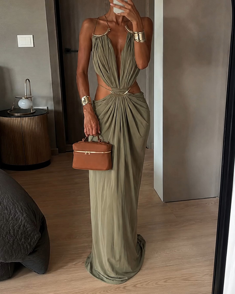 Beatrice White Backless Dress