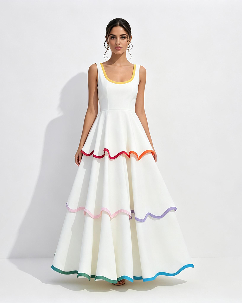 Beatrice White Backless Dress