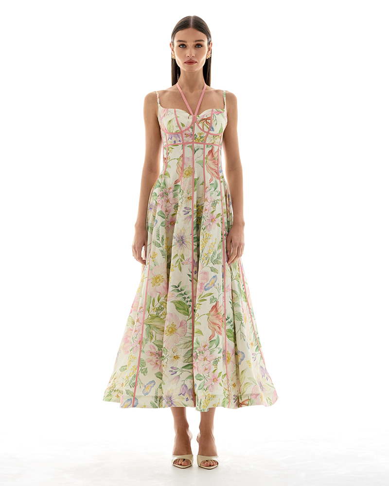 Beatrice White Backless Dress
