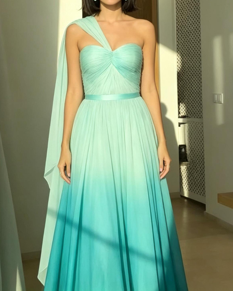 Celeste Ombré Draped Dress