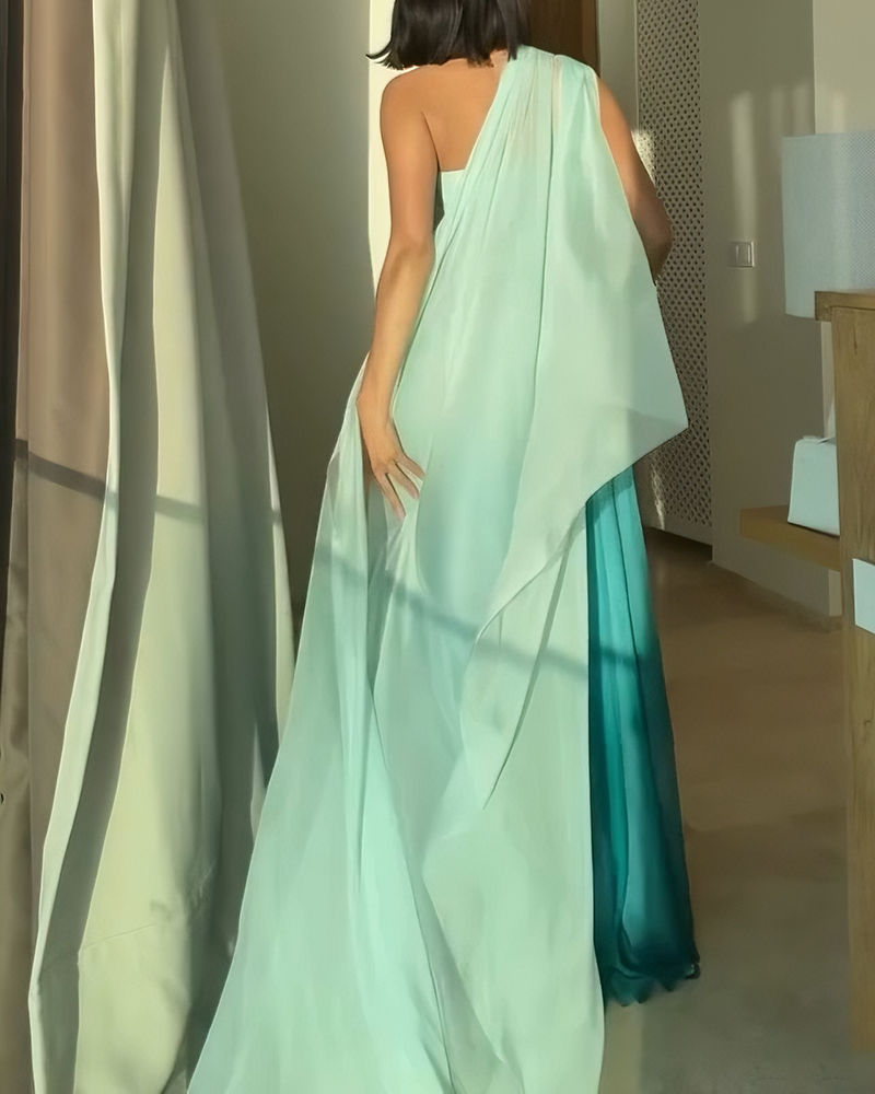 Celeste Ombré Draped Dress