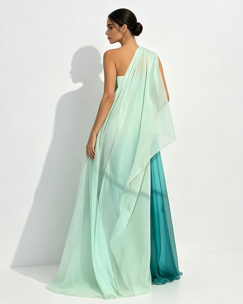 Celeste Ombré Draped Dress