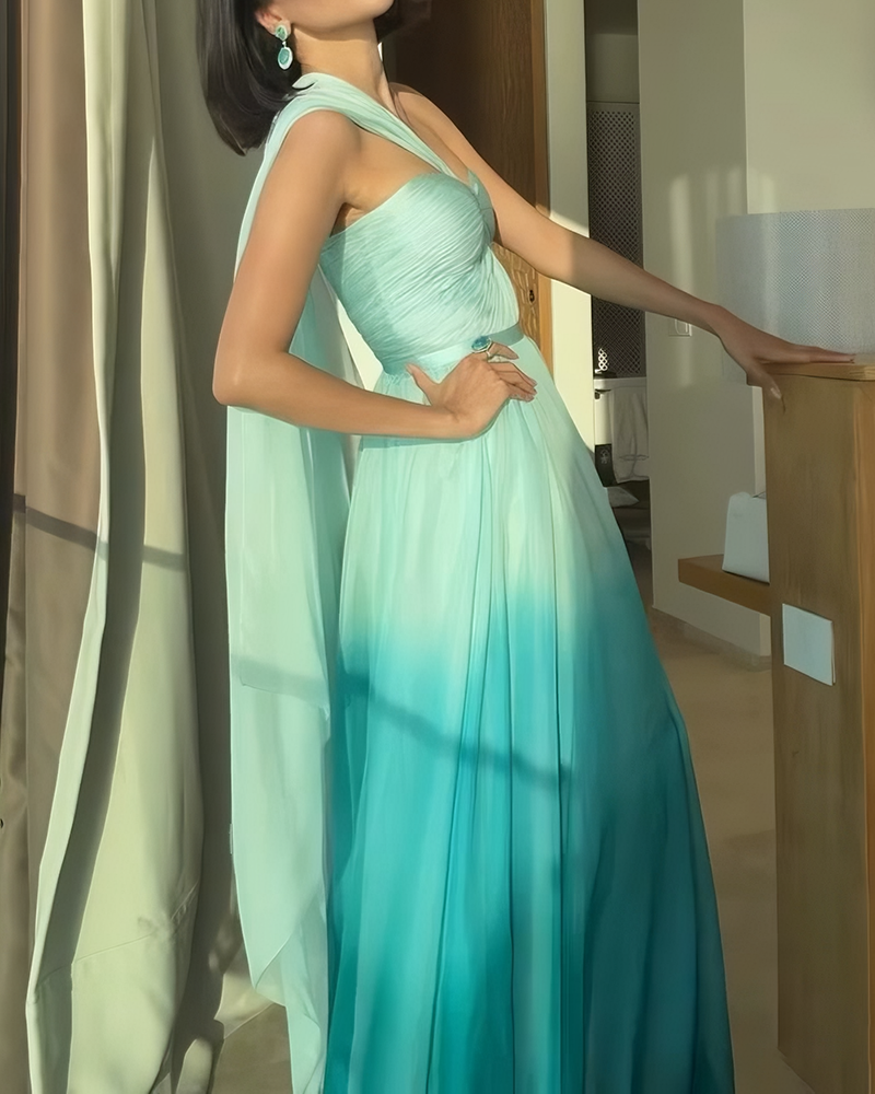 Celeste Ombré Draped Dress