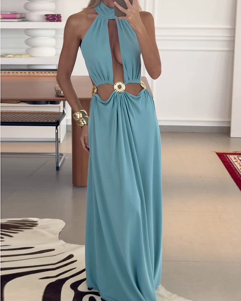 Beatrice White Backless Dress
