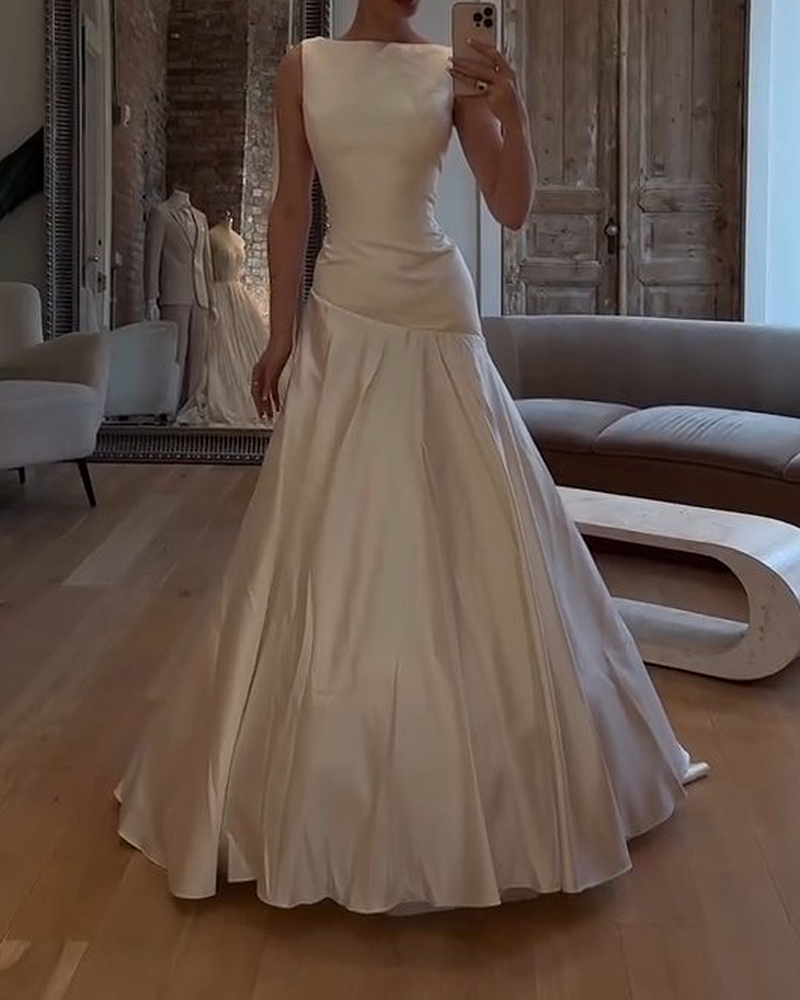 Beatrice White Backless Dress