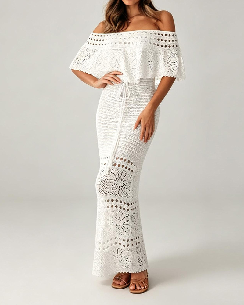 Beatrice White Backless Dress