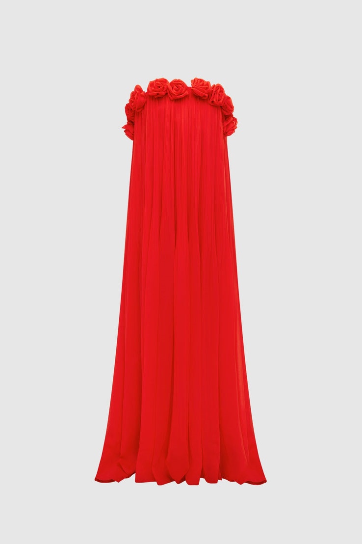 Regina Off Shoulder Rosette Detail Maxi Dress-purelyfable
