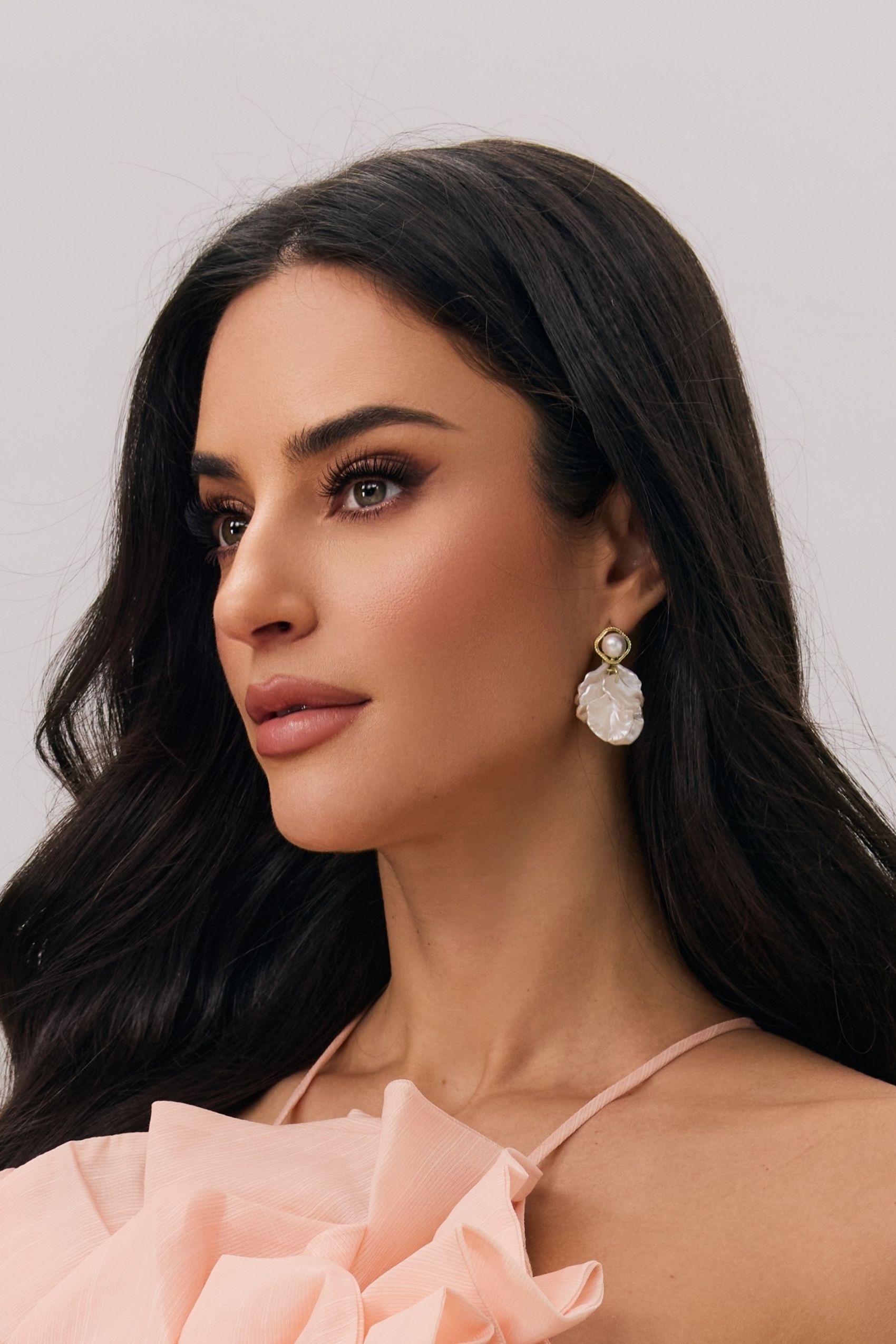 Shell Flower Petal Ear Cuffs-purelyfable