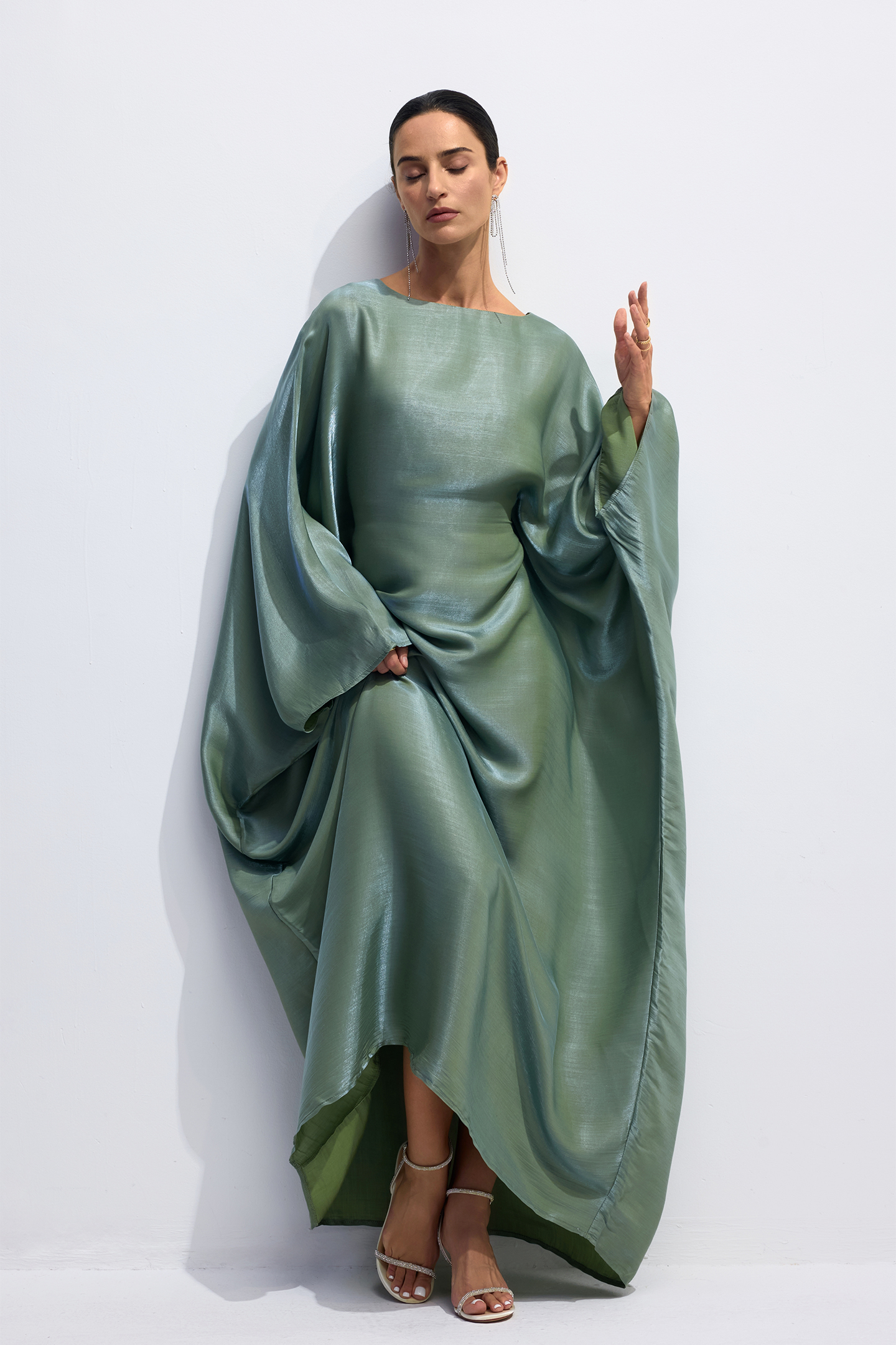 Madeline Batwing Sleeve Maxi Kaftan-purelyfable