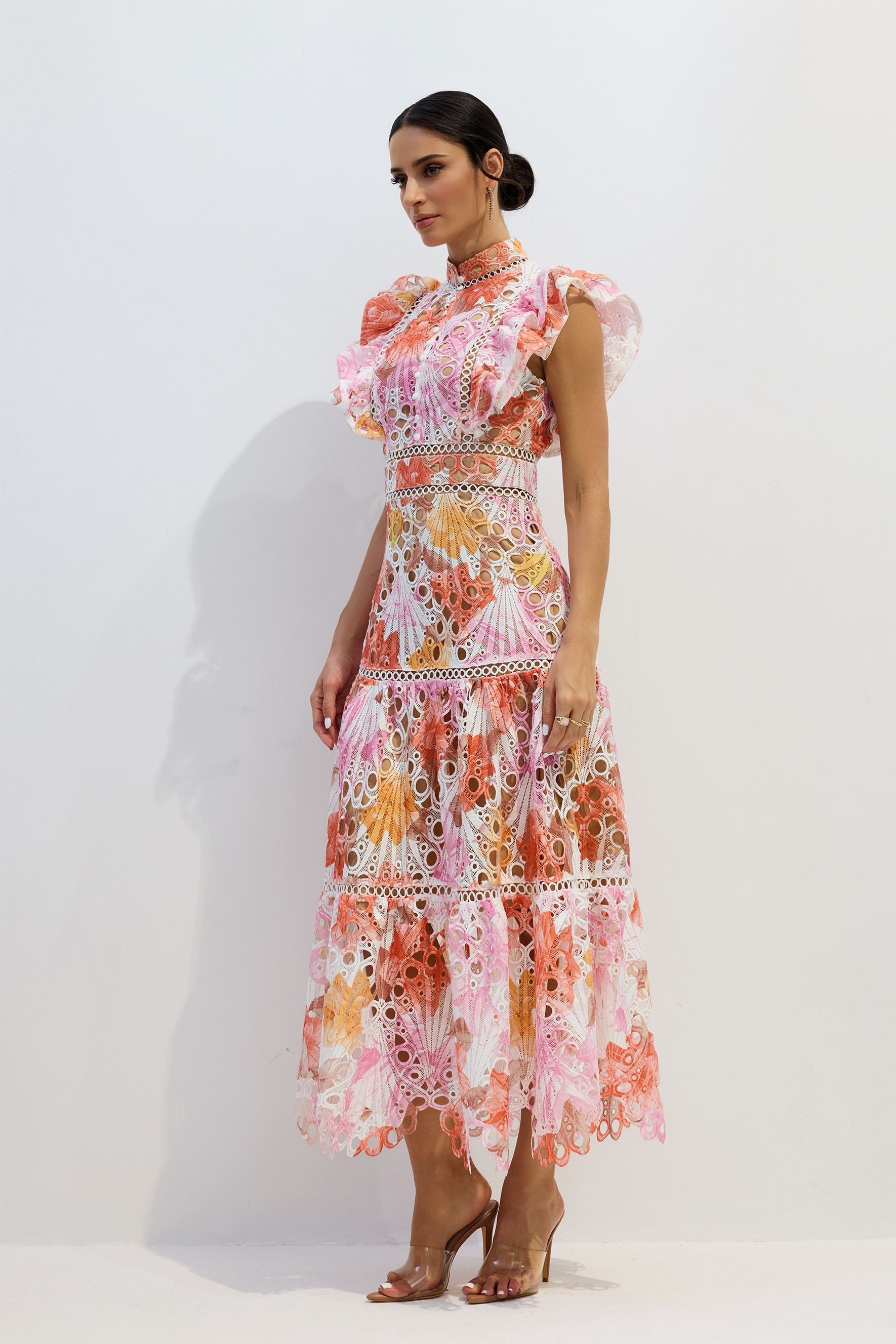 Hilda Print Lace Embroidered Maxi Dress-purelyfable