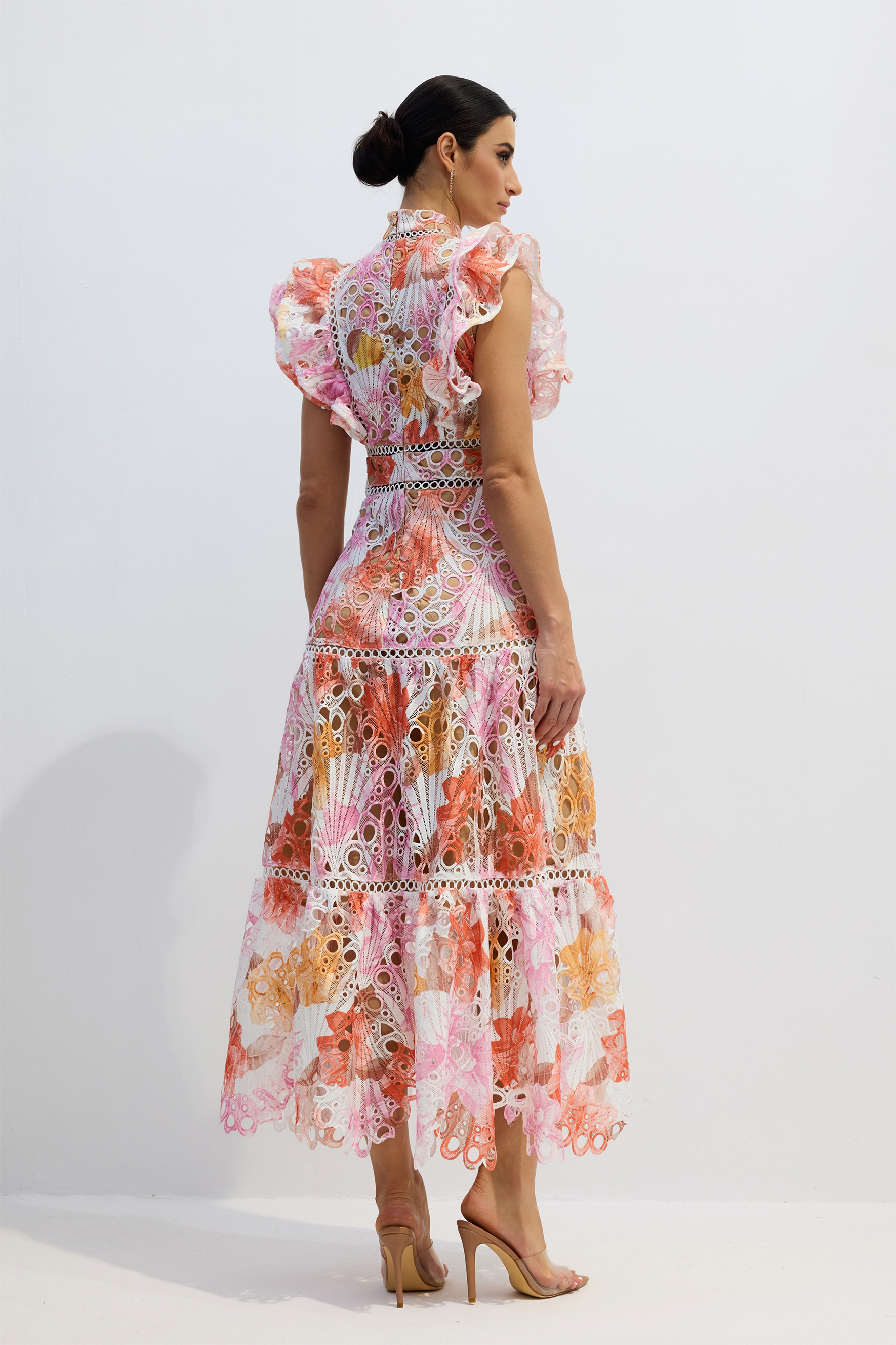 Hilda Print Lace Embroidered Maxi Dress-purelyfable