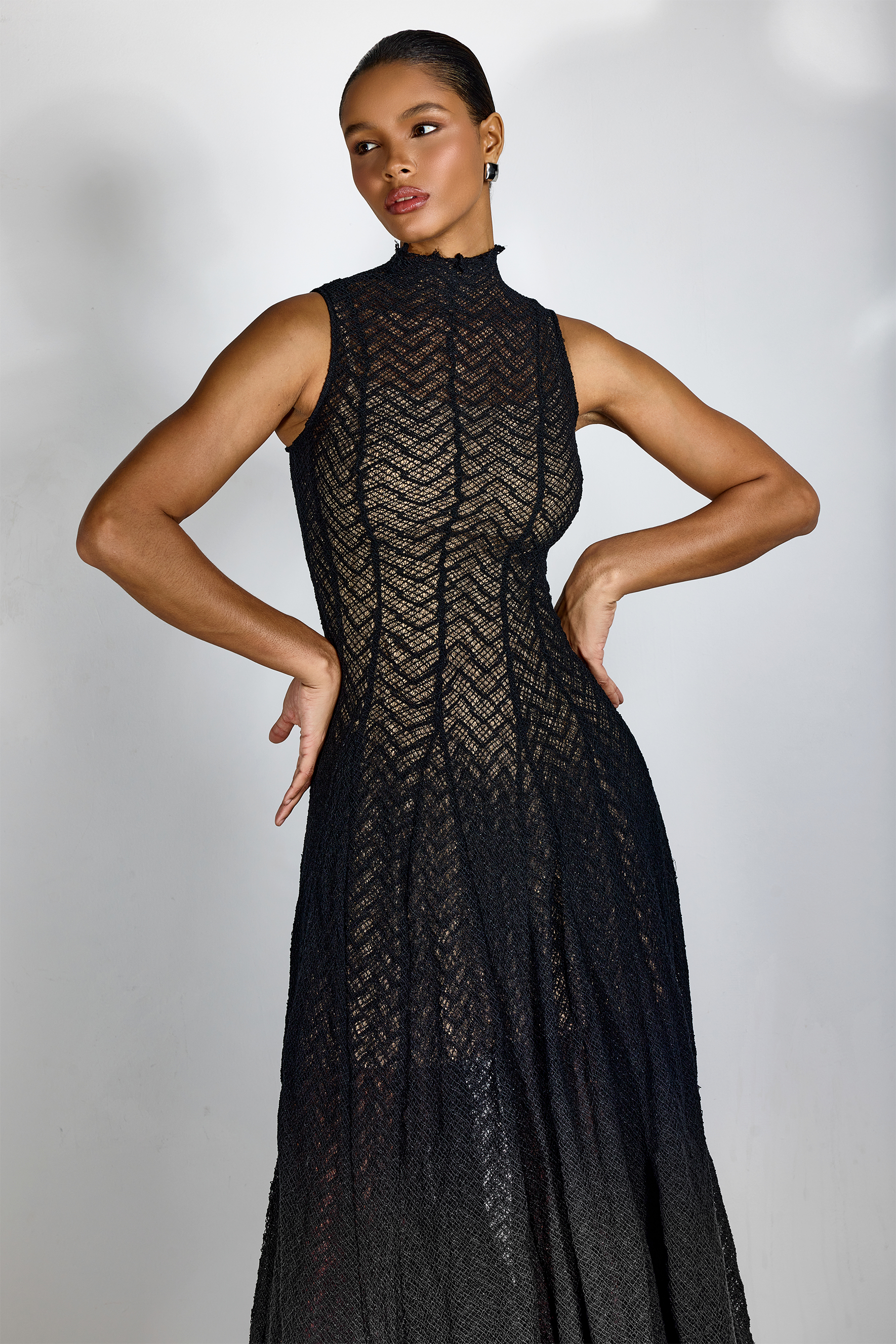 Janet High Neck Sleeveless Maxi Dress-purelyfable