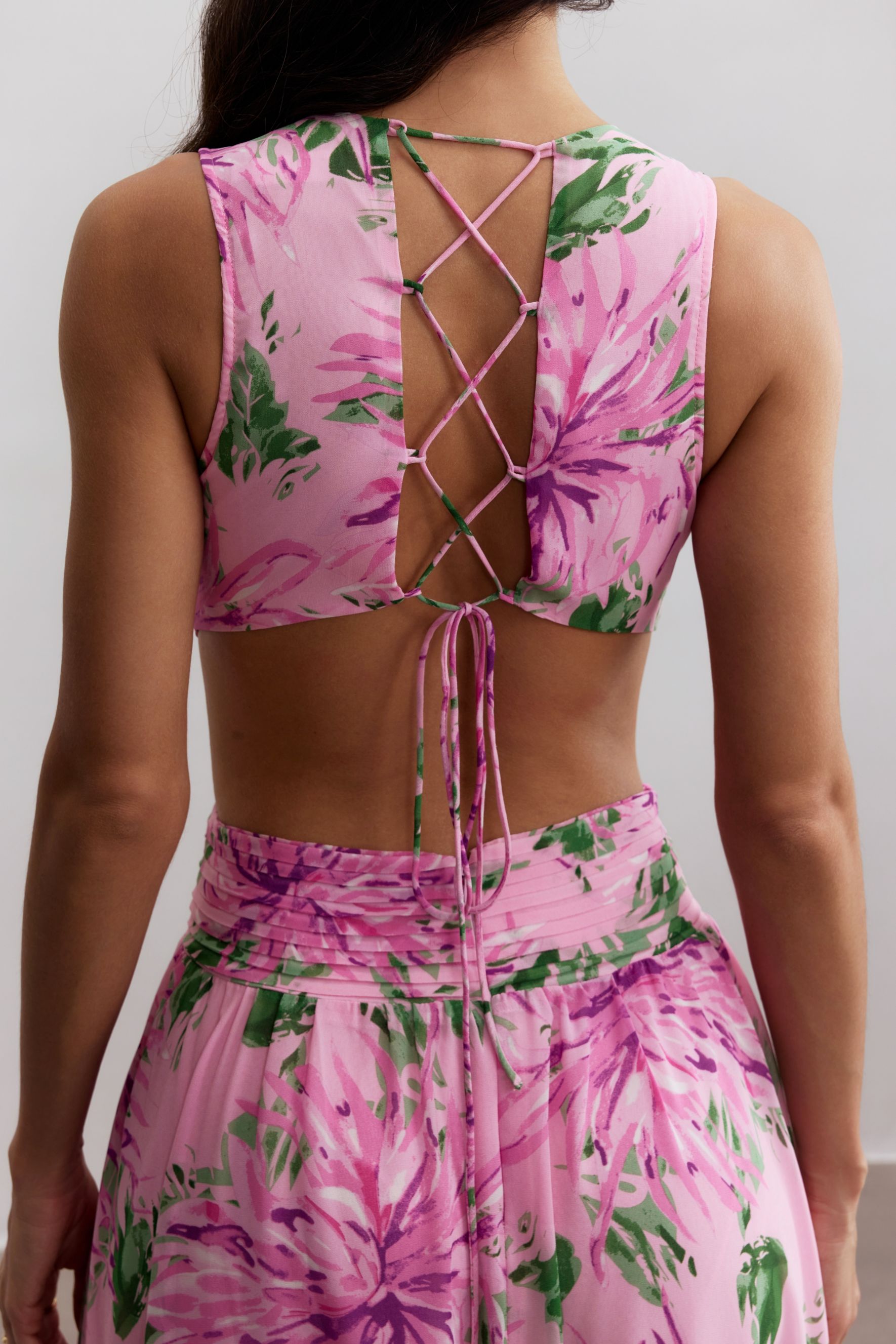 Sheila Floral Print Cut Out Maxi Dress-purelyfable