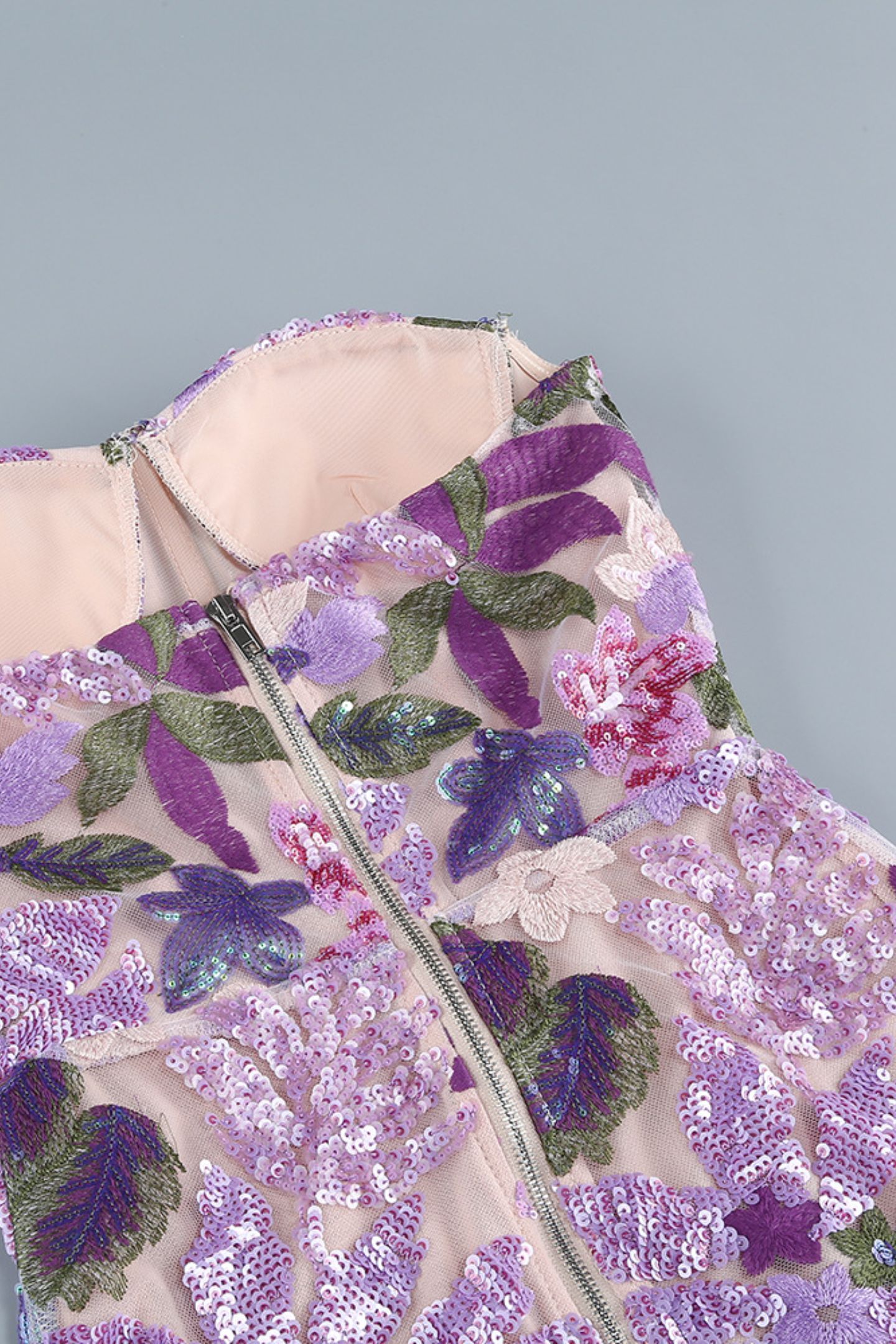 Aurora Floral-embroidered Strapless Maxi Dress-purelyfable