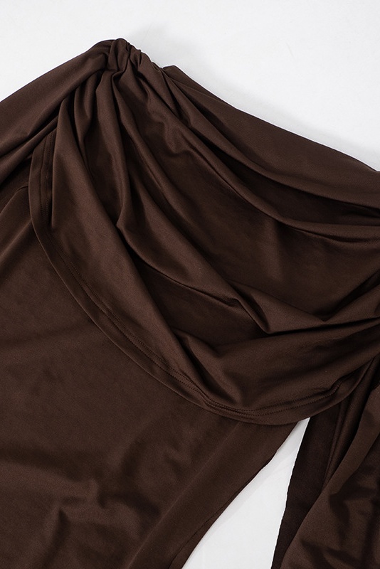 Agatha Cap Sleeve Drape Bodysuit-purelyfable