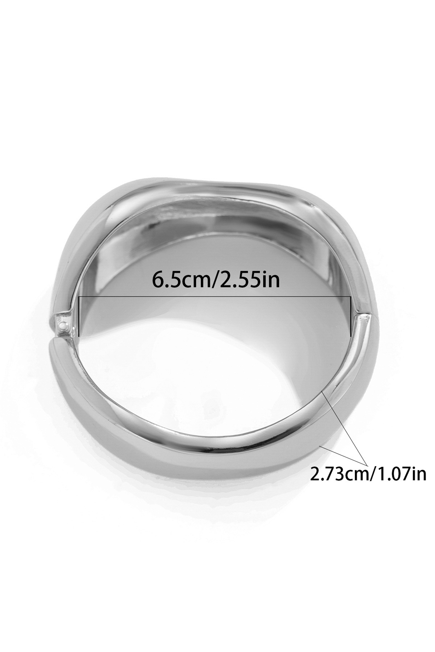 Irregular Shape Metal Bangle-purelyfable
