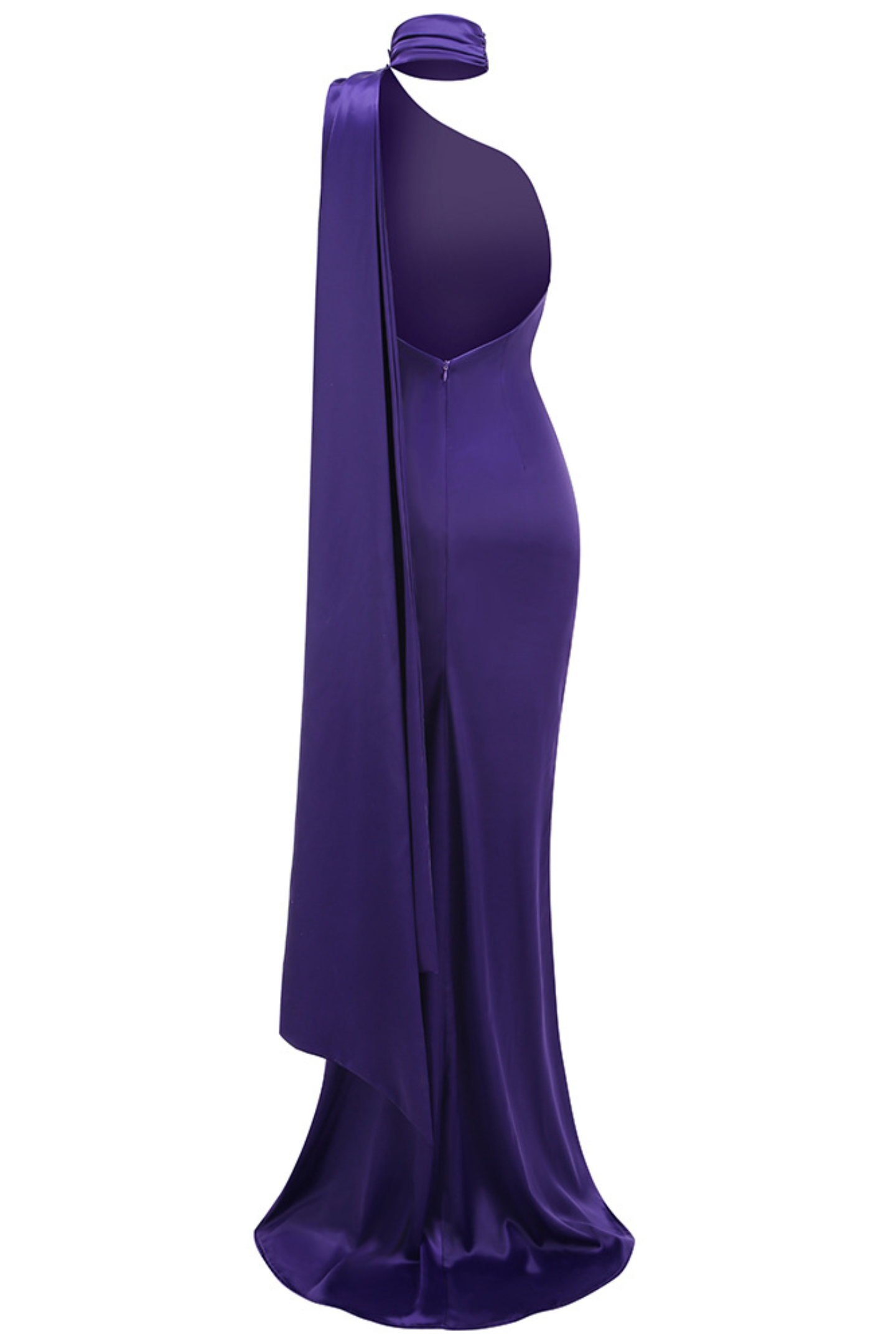Verna Halter Floral Maxi Satin Dress-purelyfable