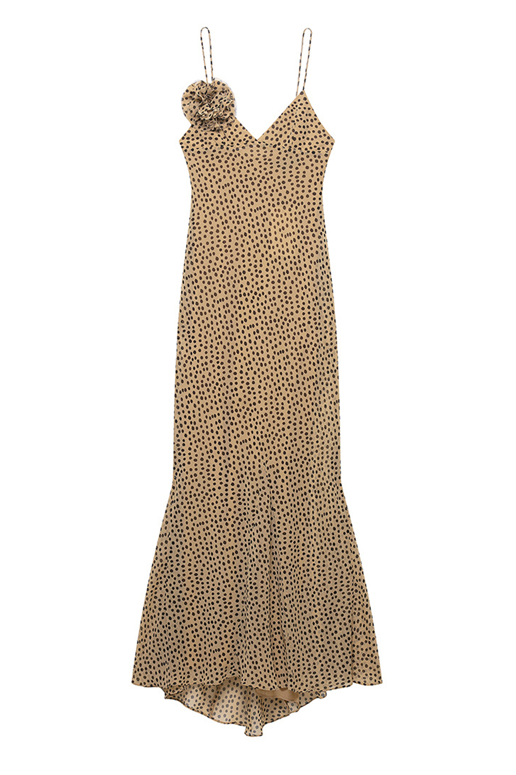 Lena Polka Dot Spaghetti Strap Maxi Dress-purelyfable
