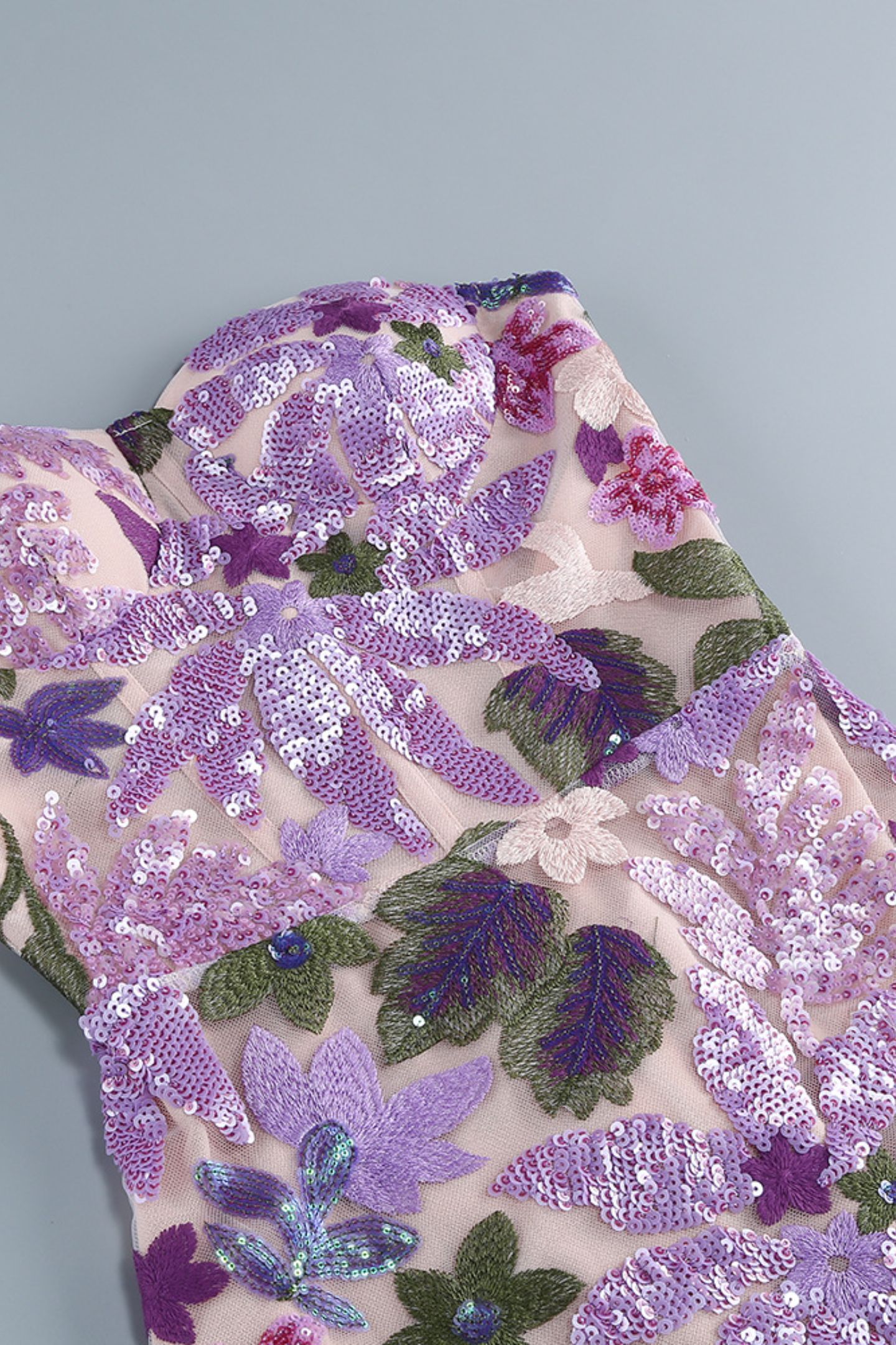 Aurora Floral-embroidered Strapless Maxi Dress-purelyfable