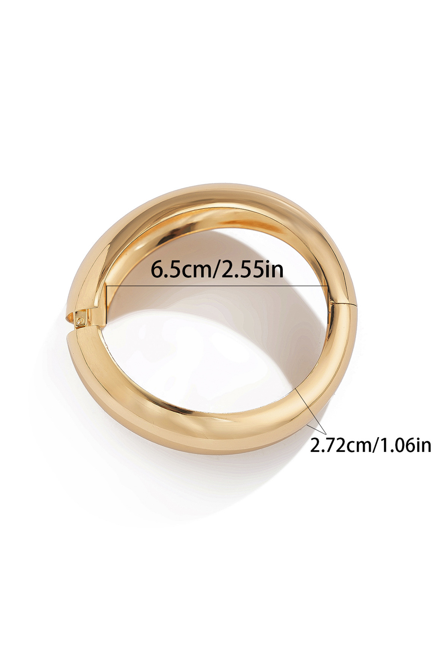 Irregular Shape Metal Bangle-purelyfable