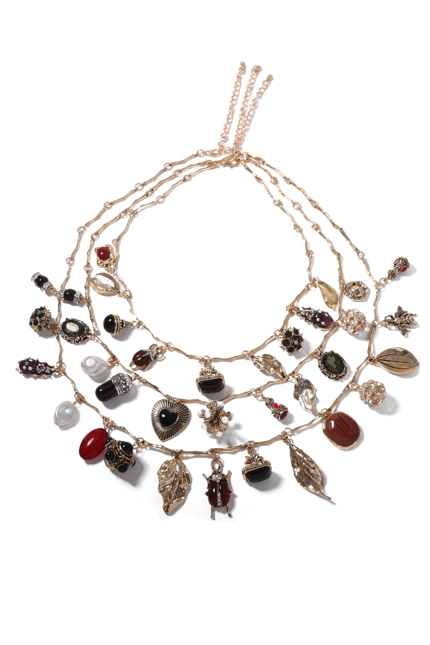 Three-Pack Multi Gemstone Necklace Set-purelyfable
