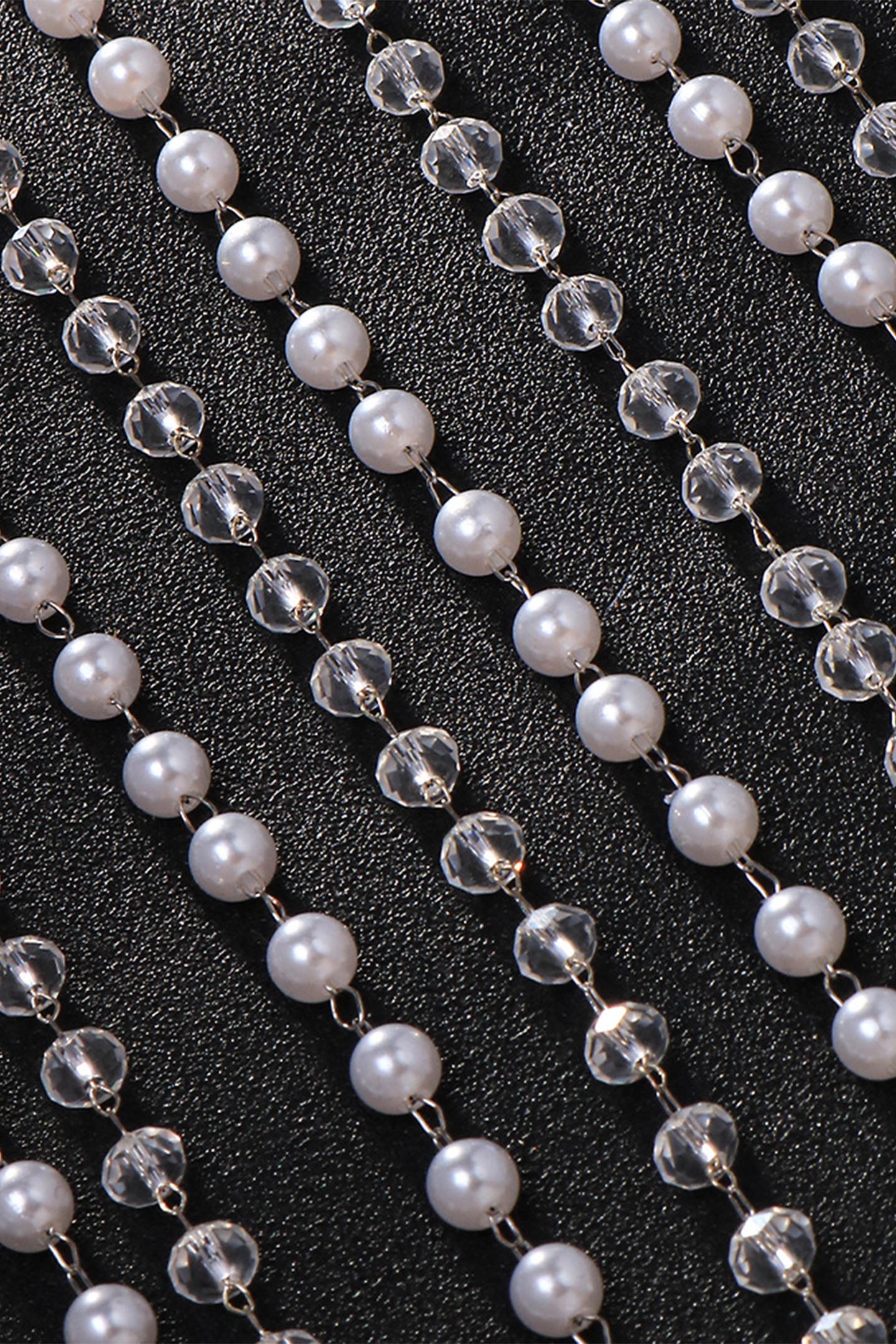 Crystal Pearl Tassel Headband-purelyfable