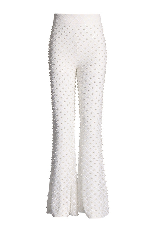Maureen Pearl Embellished Blazer/Pants-purelyfable