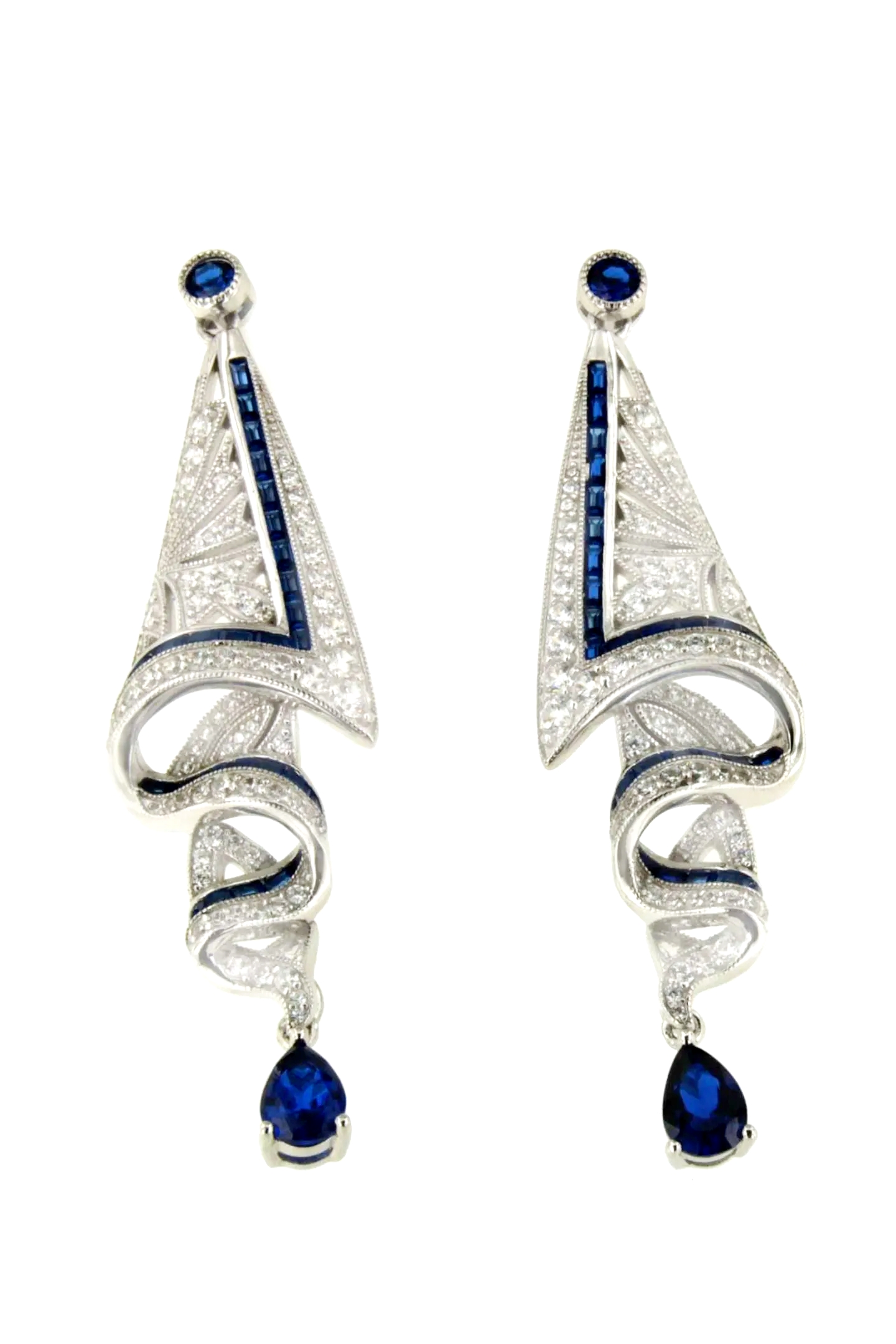 Vintage Gemstone Dangle Earrings-purelyfable