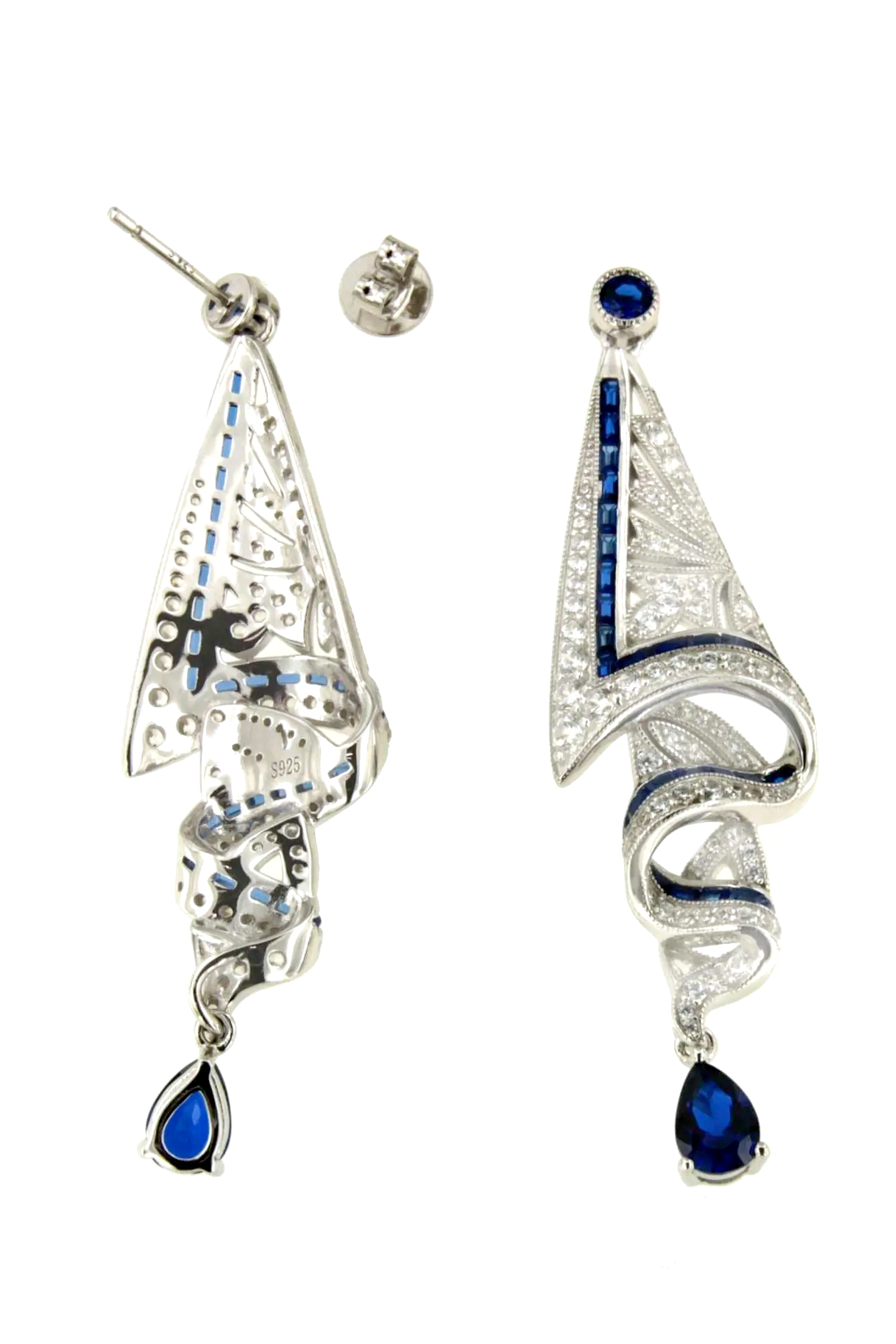 Vintage Gemstone Dangle Earrings-purelyfable