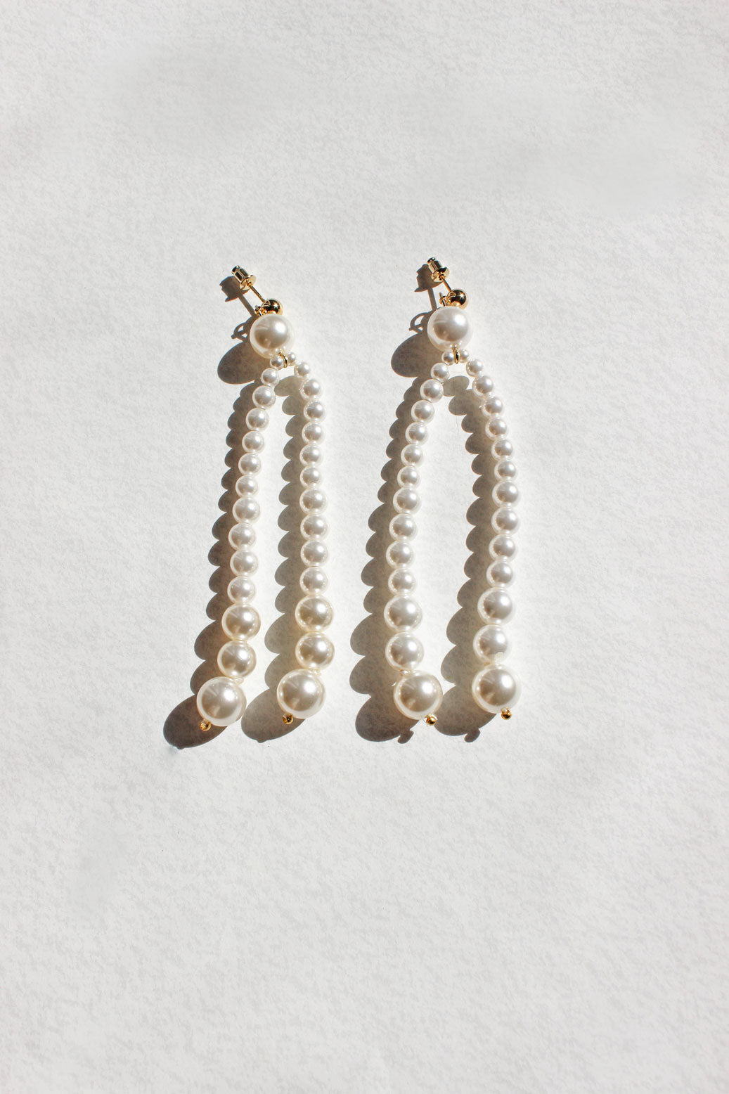Pearl Chandelier Drop Earrings-purelyfable