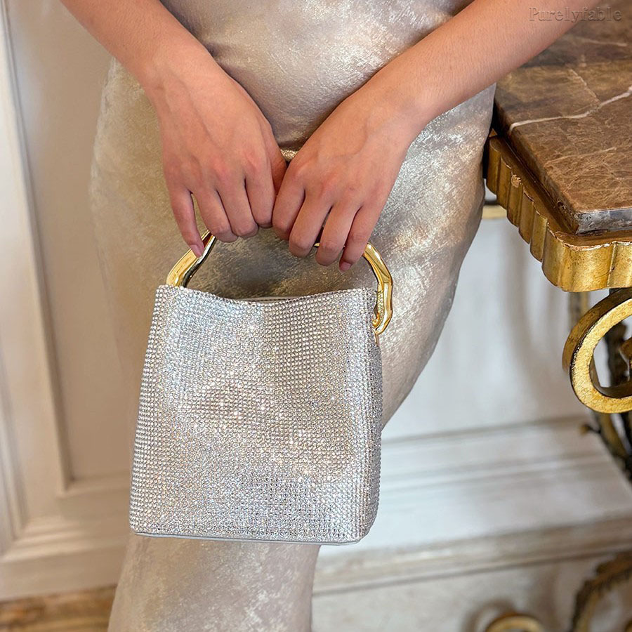 Silver Bucket Bag