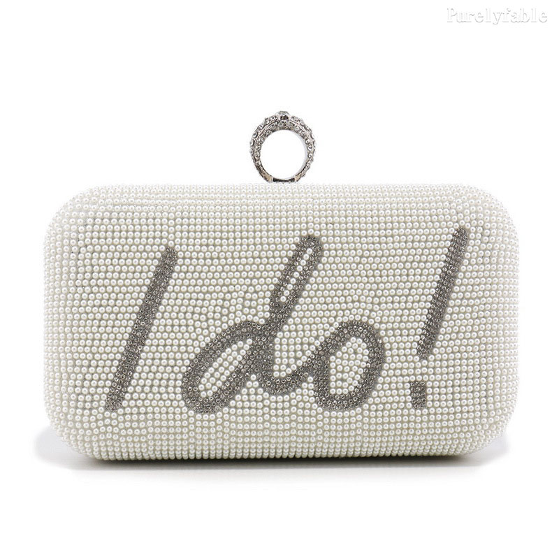 Rice White Pearl Dinner Bag