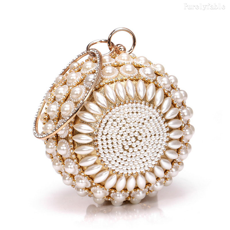 Golden Pearl Banquet Bag