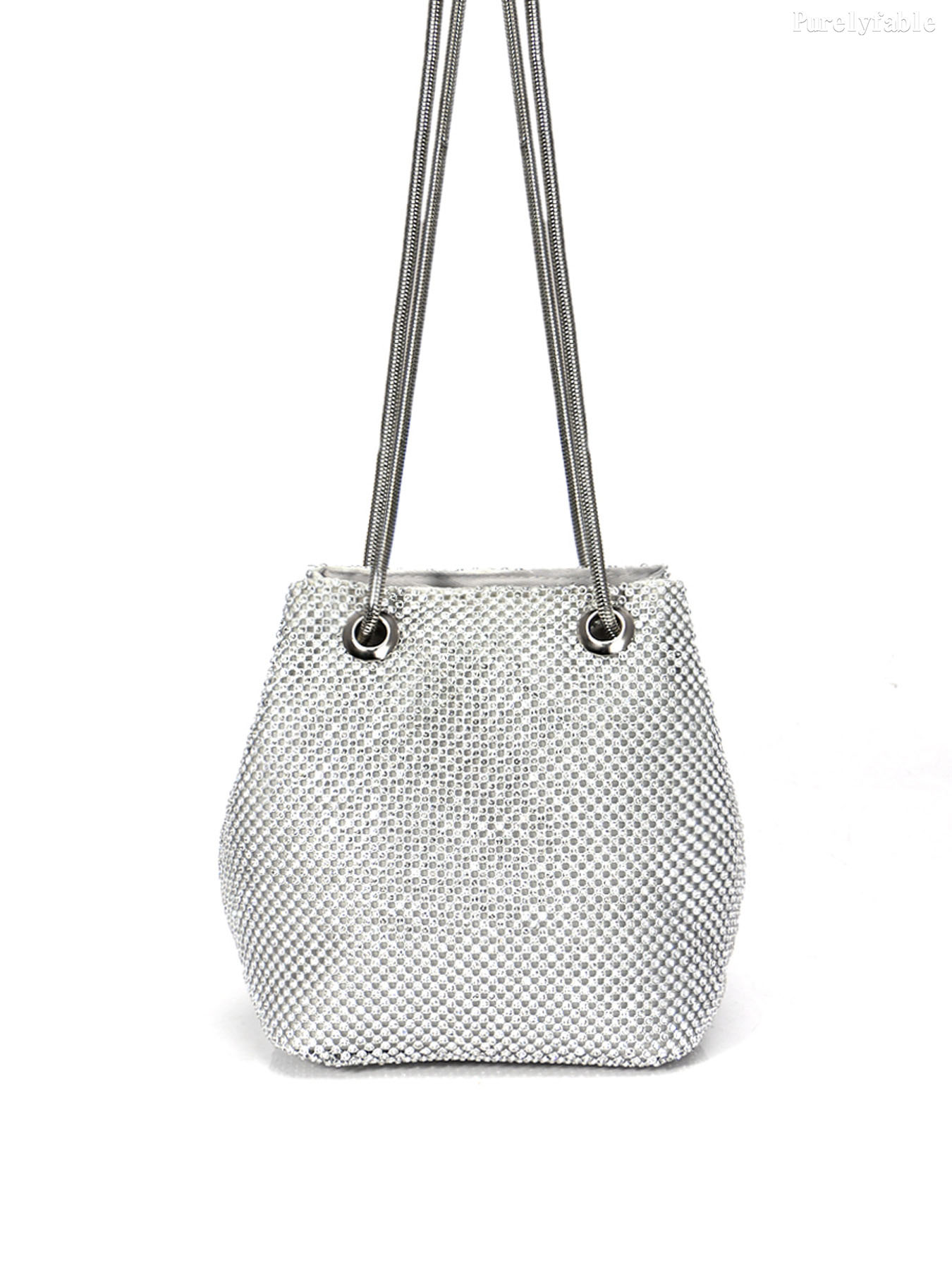 Silver Crossbody Bag