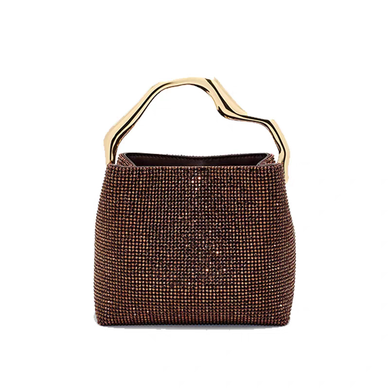 Gold Rhinestone Handbag