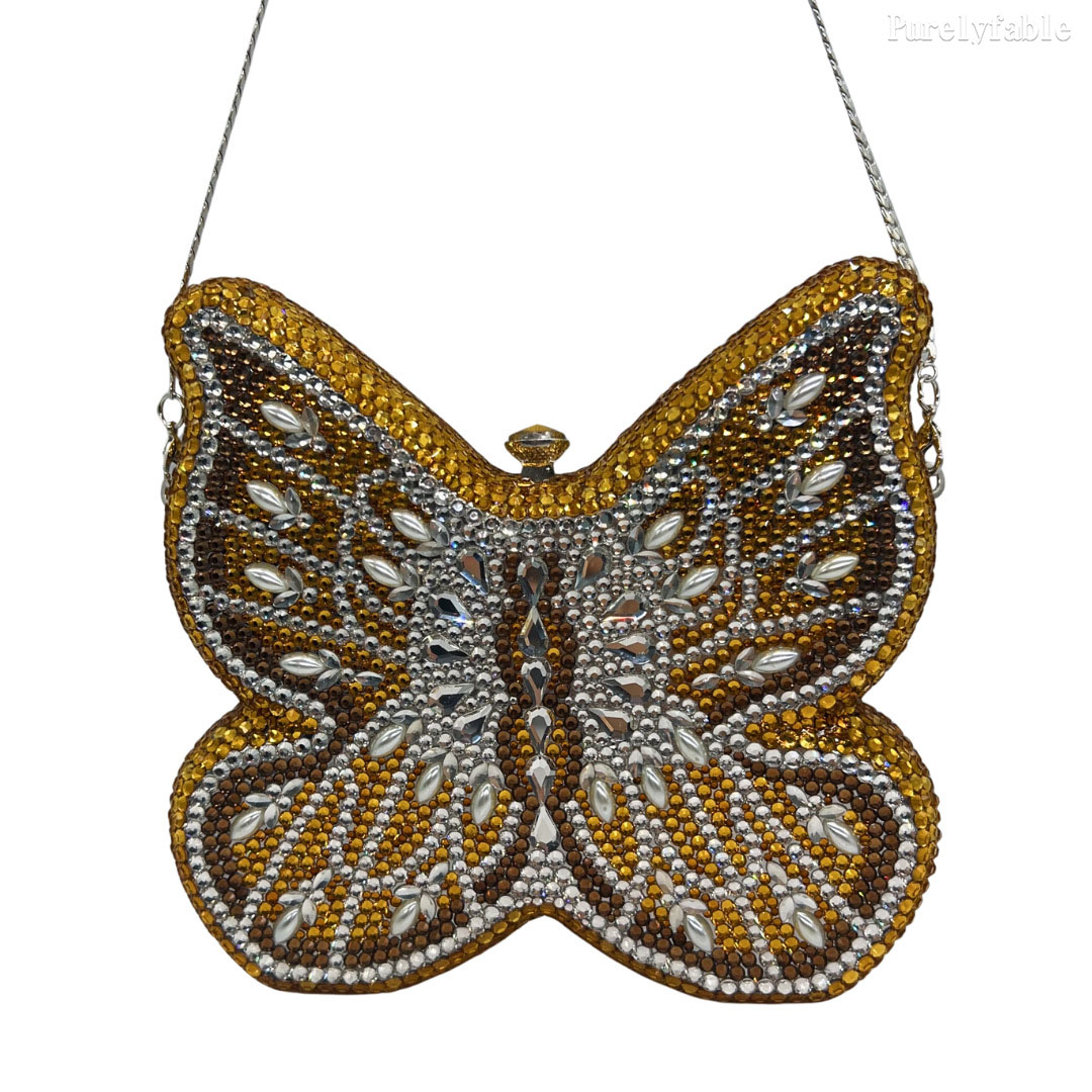 Pink Butterfly Shaped Dinner Bag