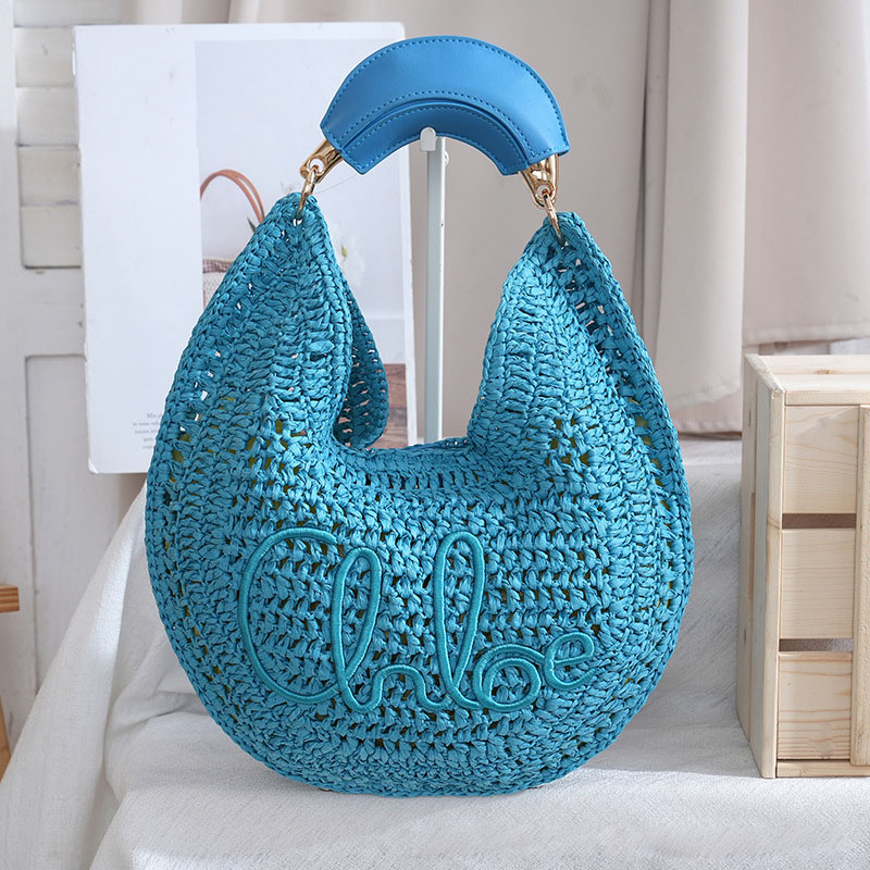 PU Semi-Circular Woven Bag