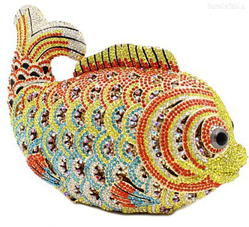 Blue Pink Carp Dinner Bag