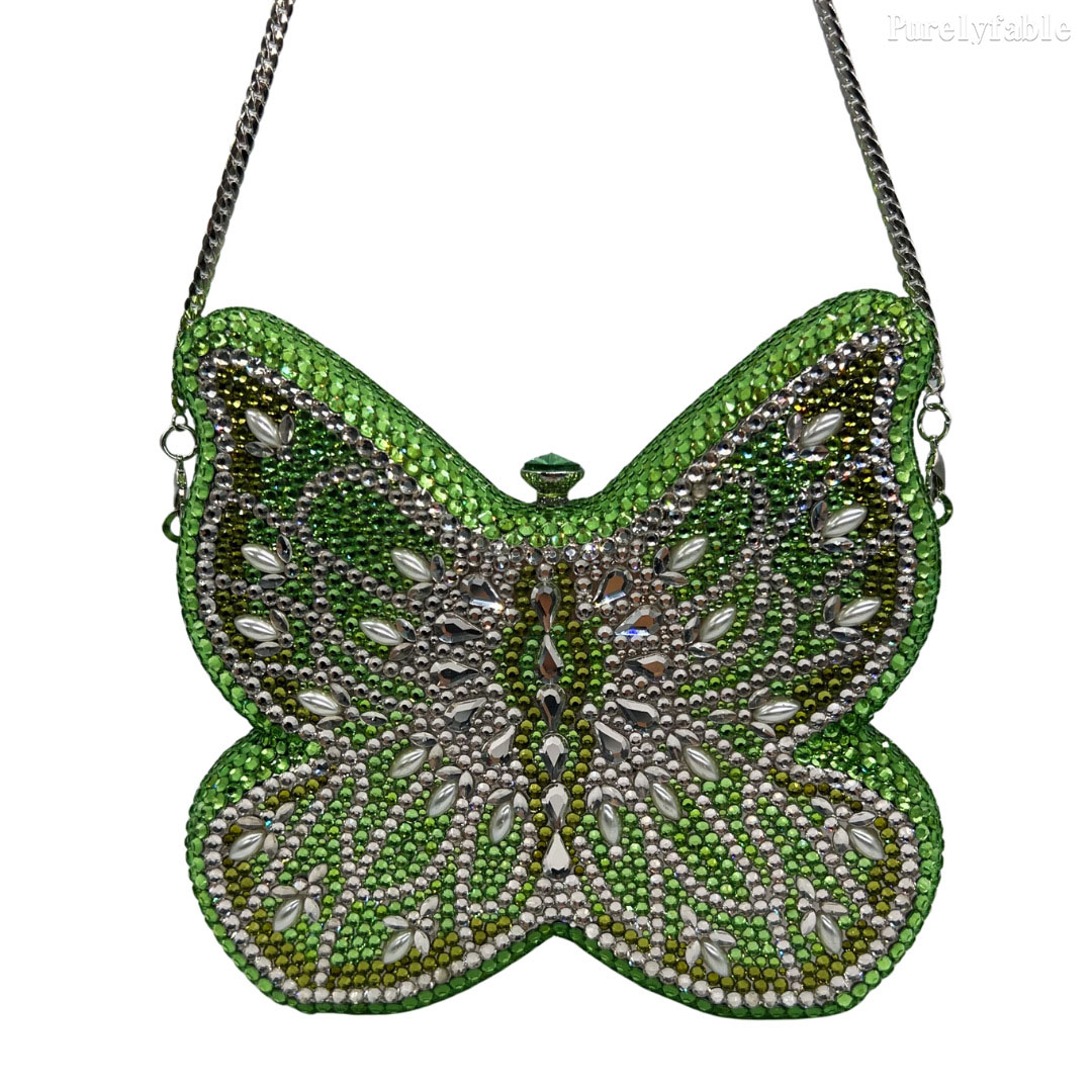 Pink Butterfly Shaped Dinner Bag