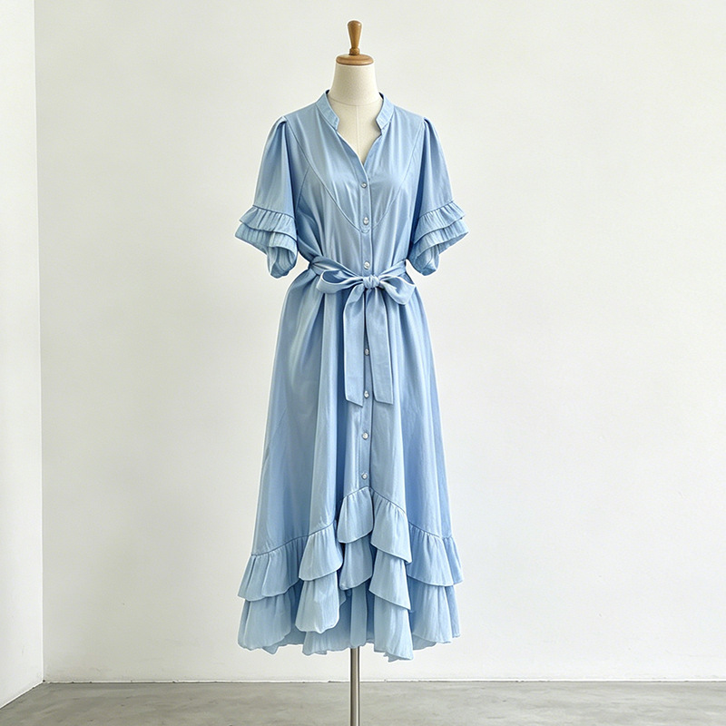 Azalea Brown Color-Block Dress