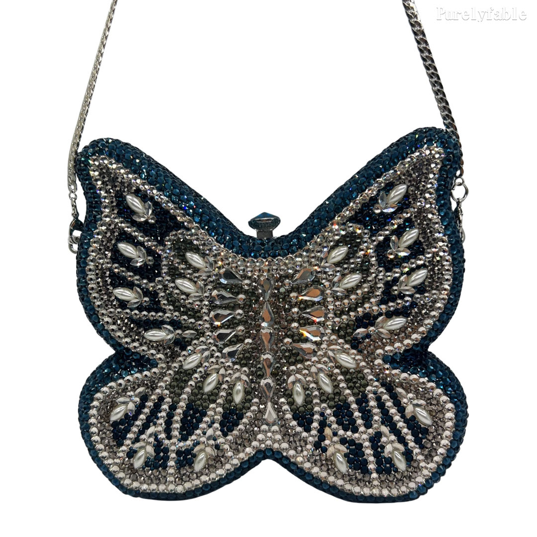 Pink Butterfly Shaped Dinner Bag