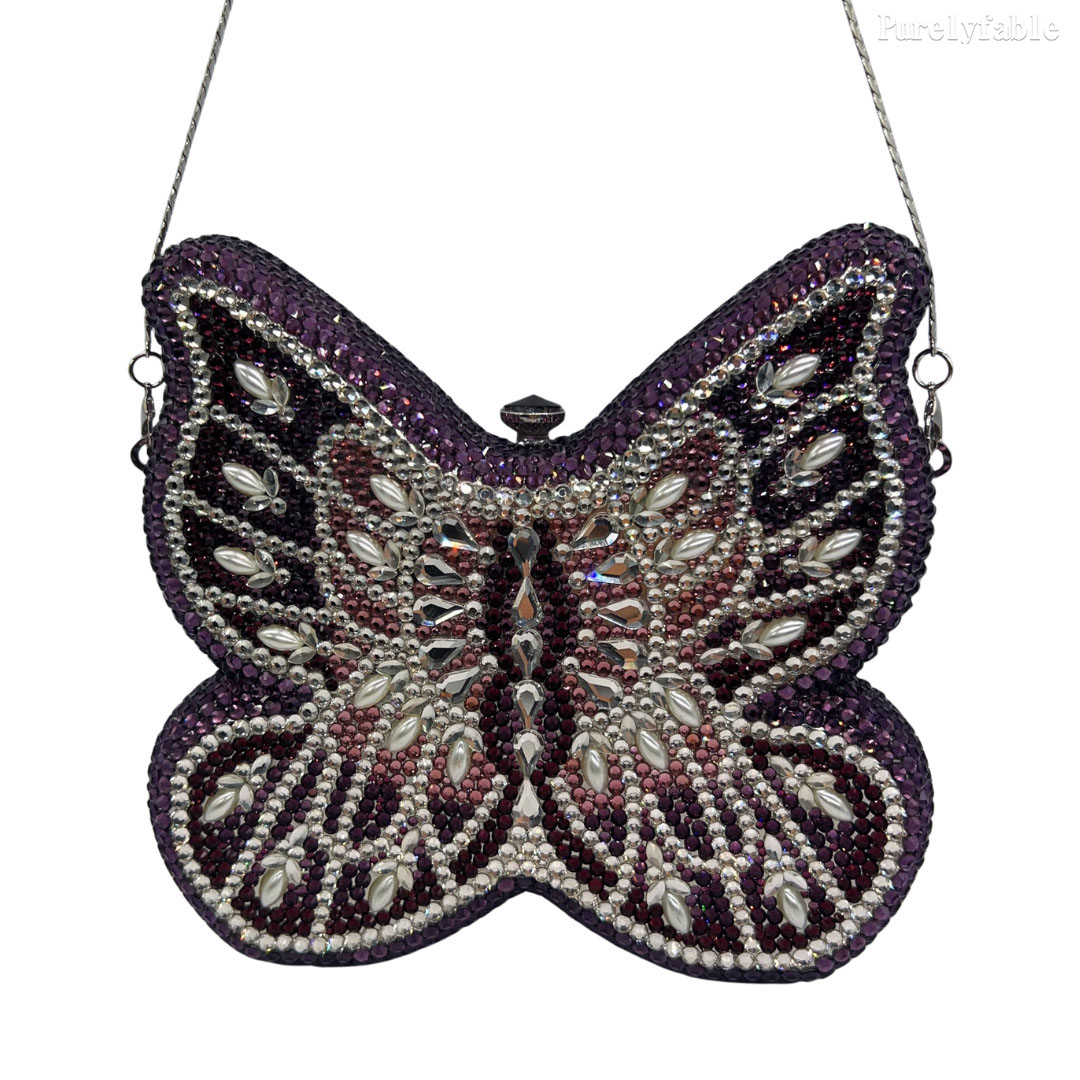 Pink Butterfly Shaped Dinner Bag