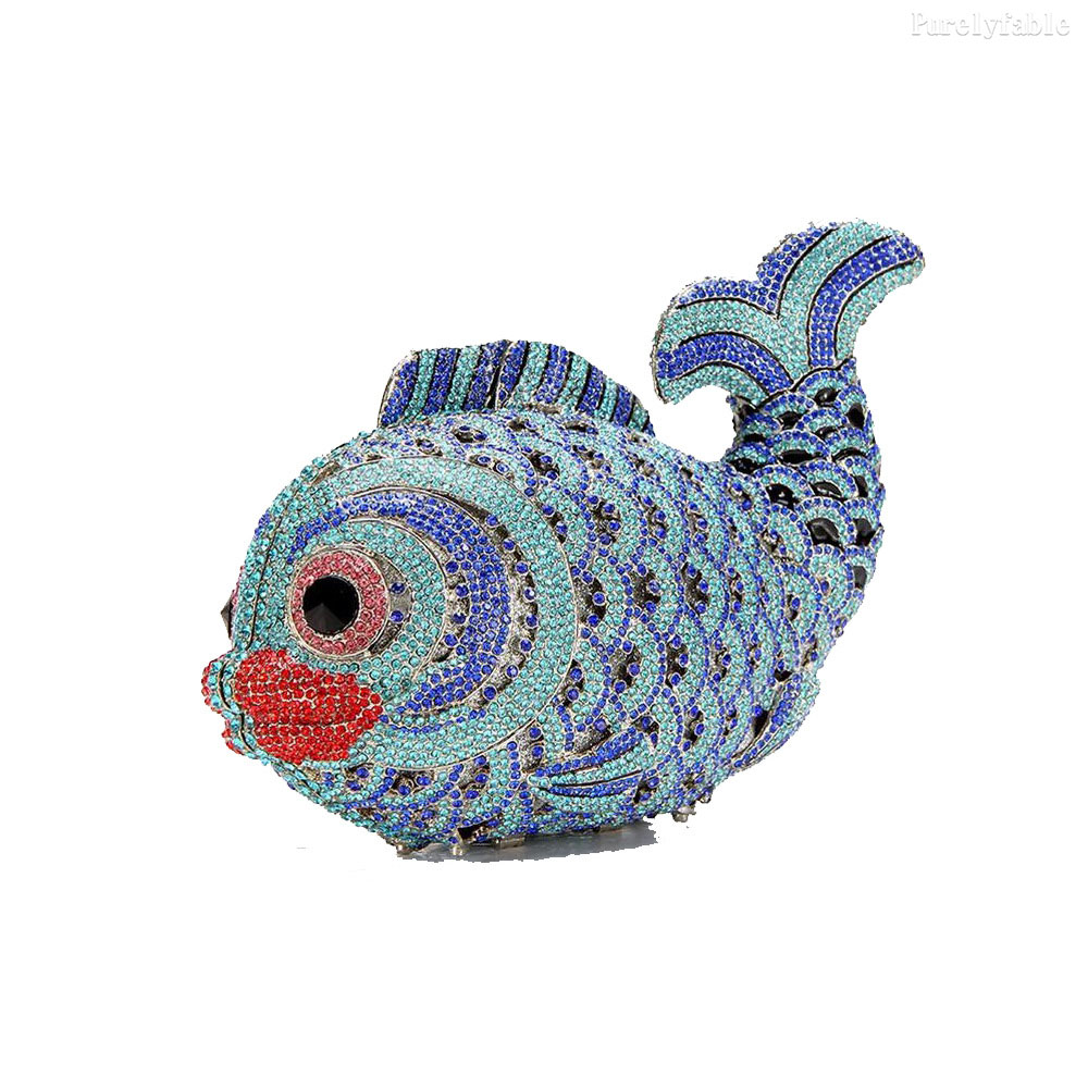 Blue Pink Carp Dinner Bag